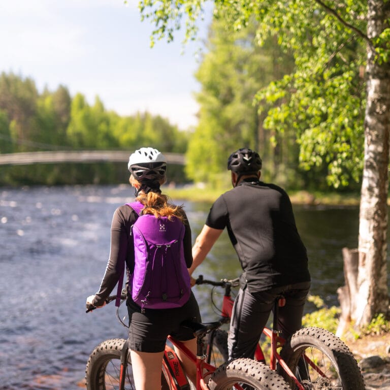 biking in Lieksa, Finland